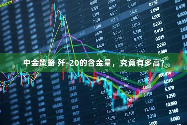 中金策略 歼-20的含金量，究竟有多高？