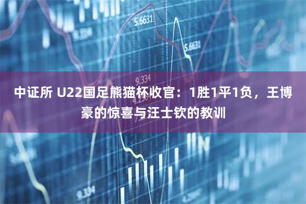 中证所 U22国足熊猫杯收官：1胜1平1负，王博豪的惊喜与汪士钦的教训